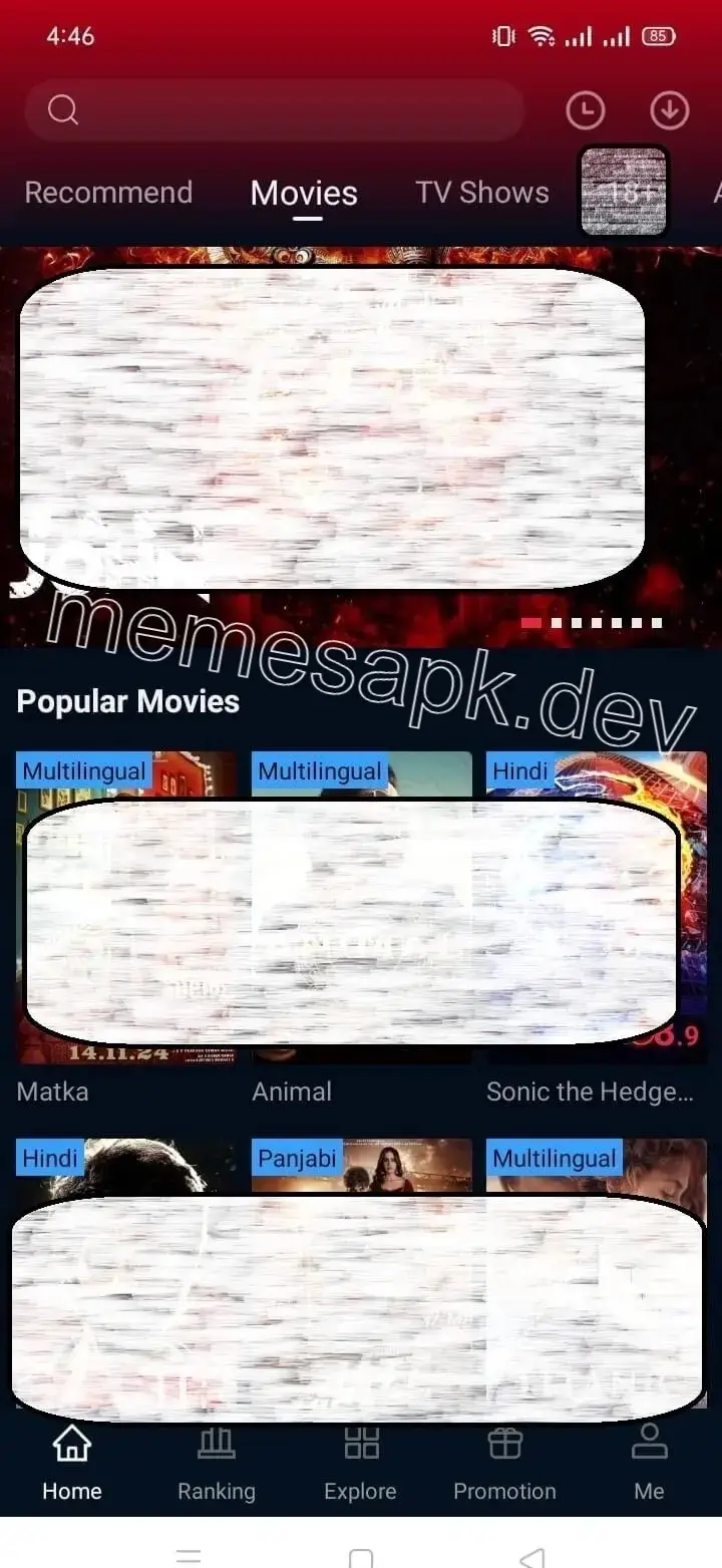 Screenshot of Memes APK Film Streaming